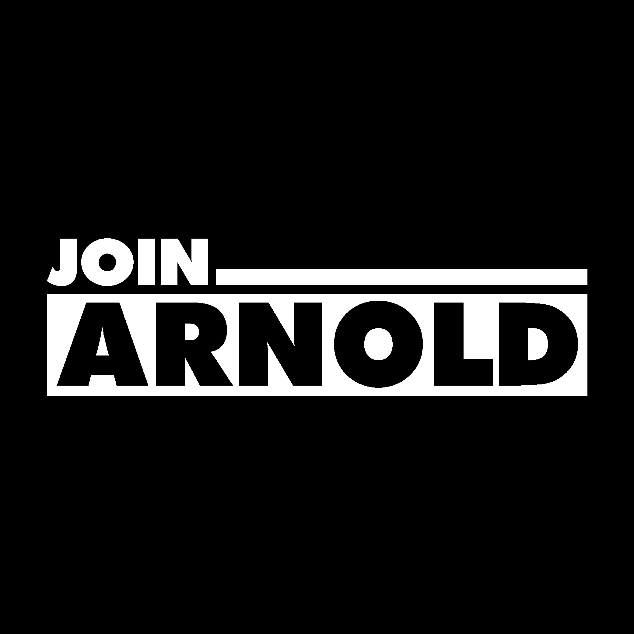 Join Arnold White Logo Vector Logo
